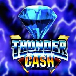Thunder Cash logo by Novomatic at Wild Robin Casino